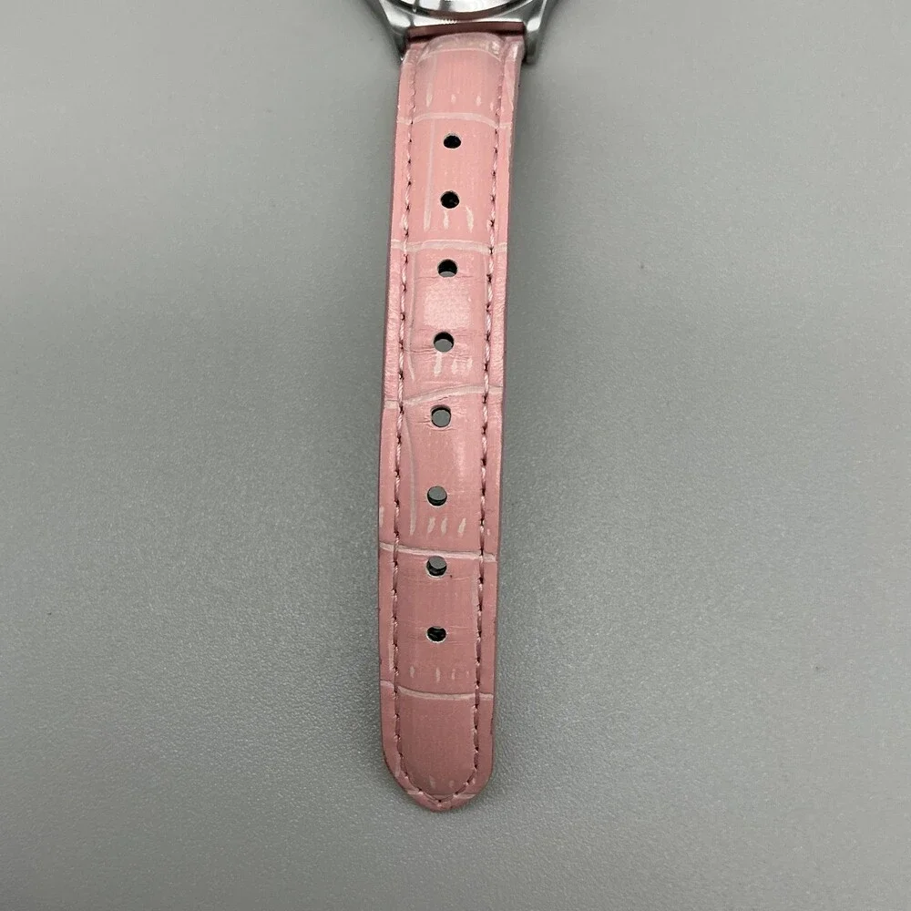 Casio LTP-V300 Womens Watch 32mm Pink Dial Silver Tone Day Date New Battery